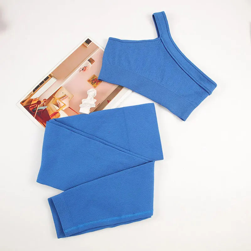 Ensemble Sport Femme CHRLEISURE - Yoga Côtelé Confort