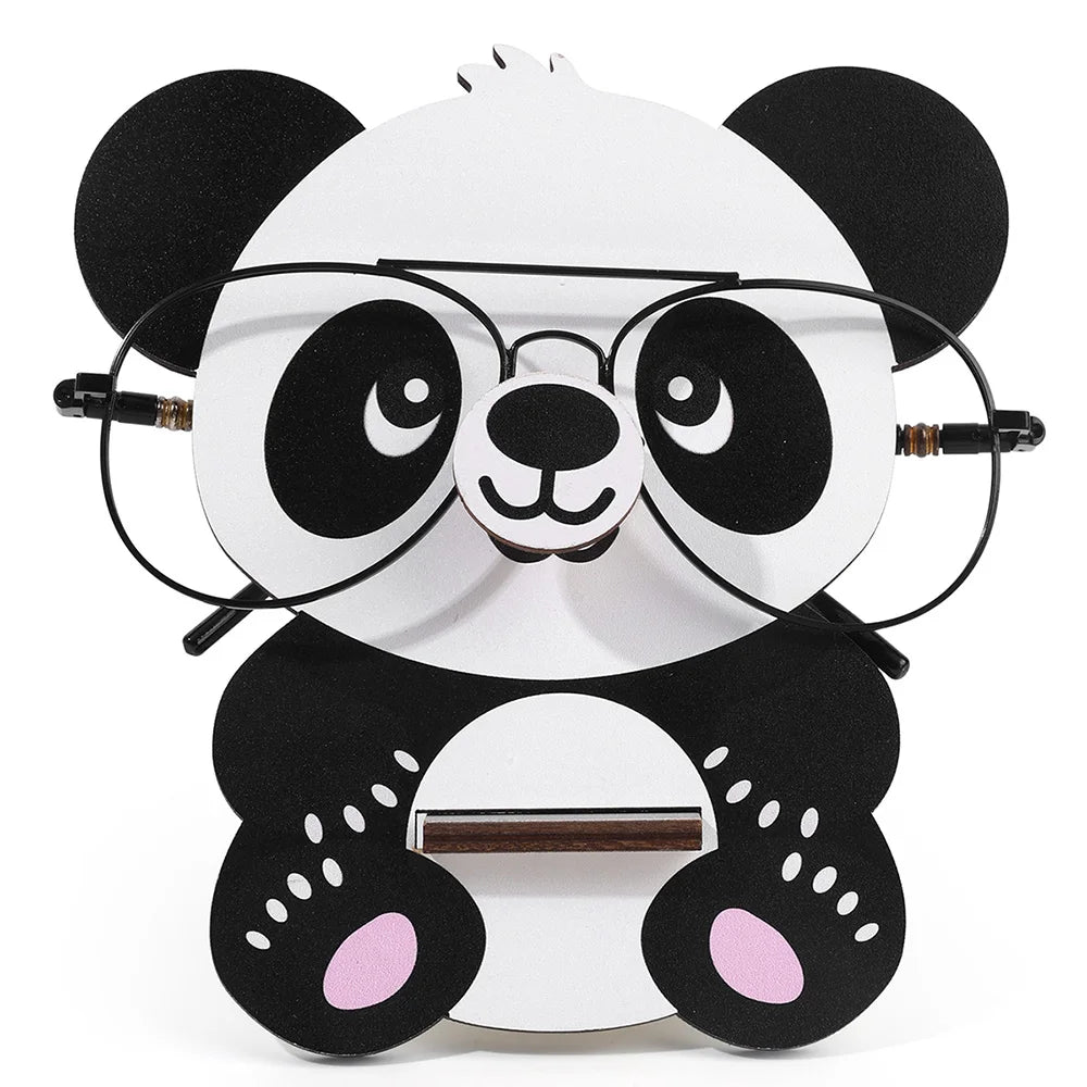Giraffe Glasses Holder: Cute 3D Wooden Display Rack