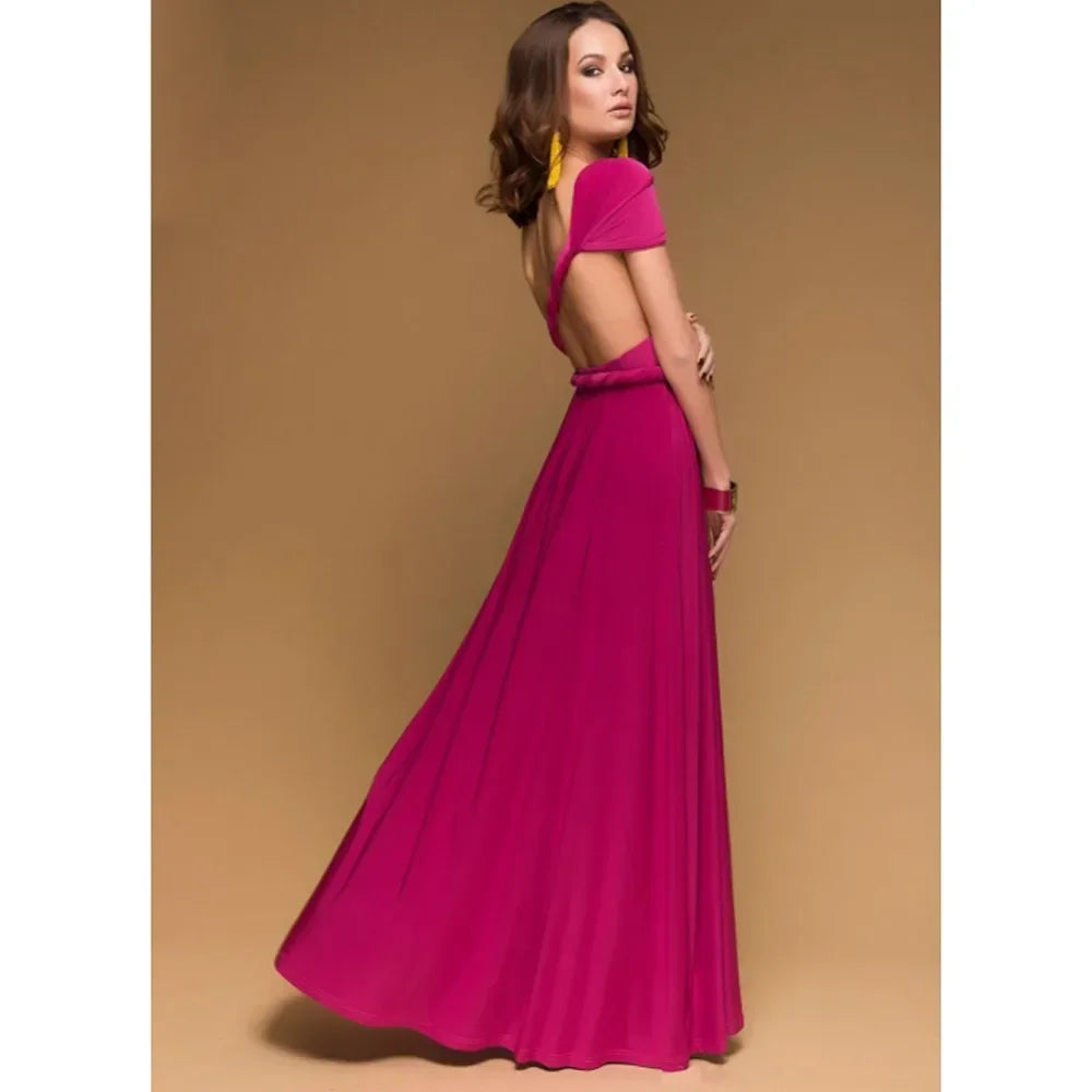 Robe Maxi V-neck Bohème - Élégance d'Été Femme