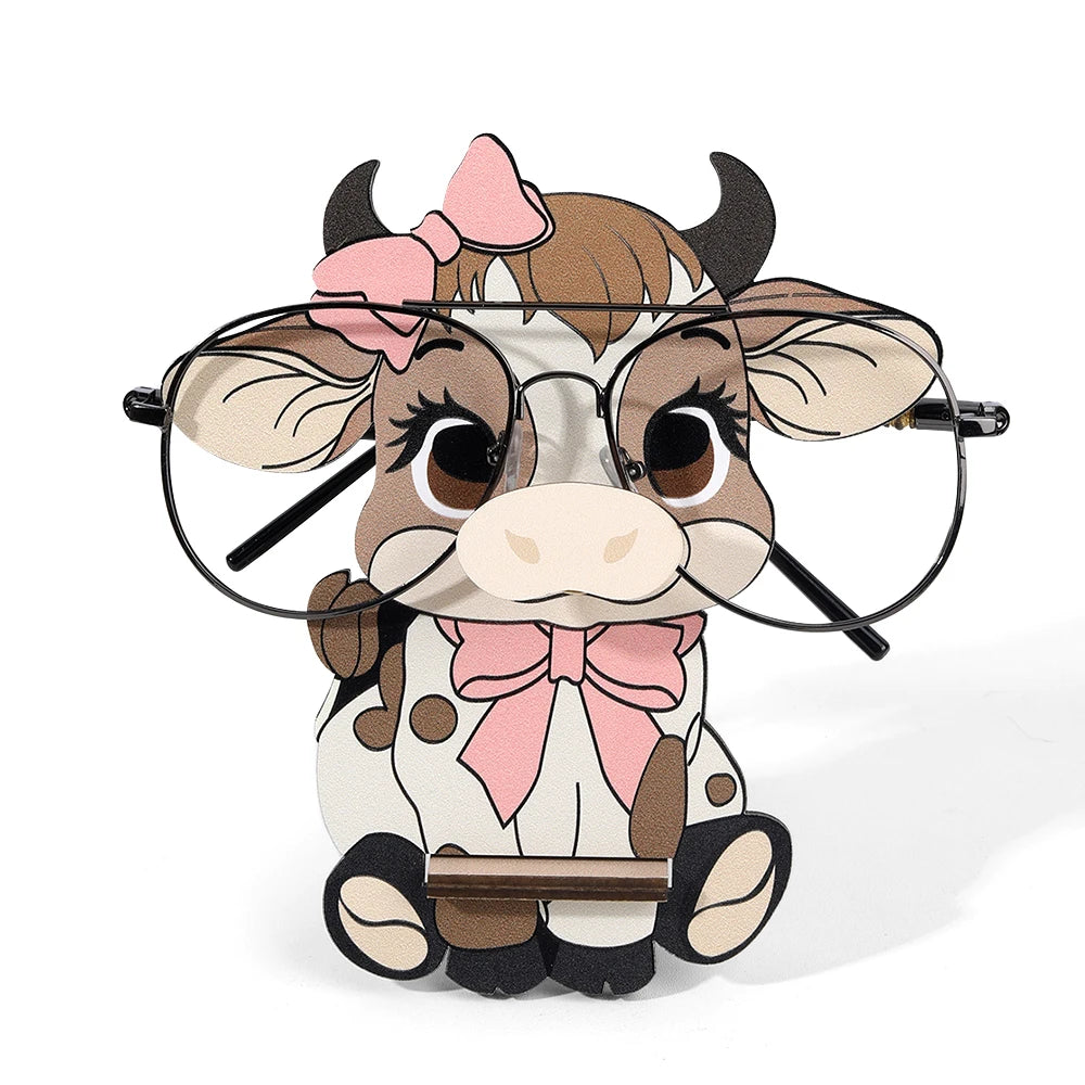 Giraffe Glasses Holder: Cute 3D Wooden Display Rack