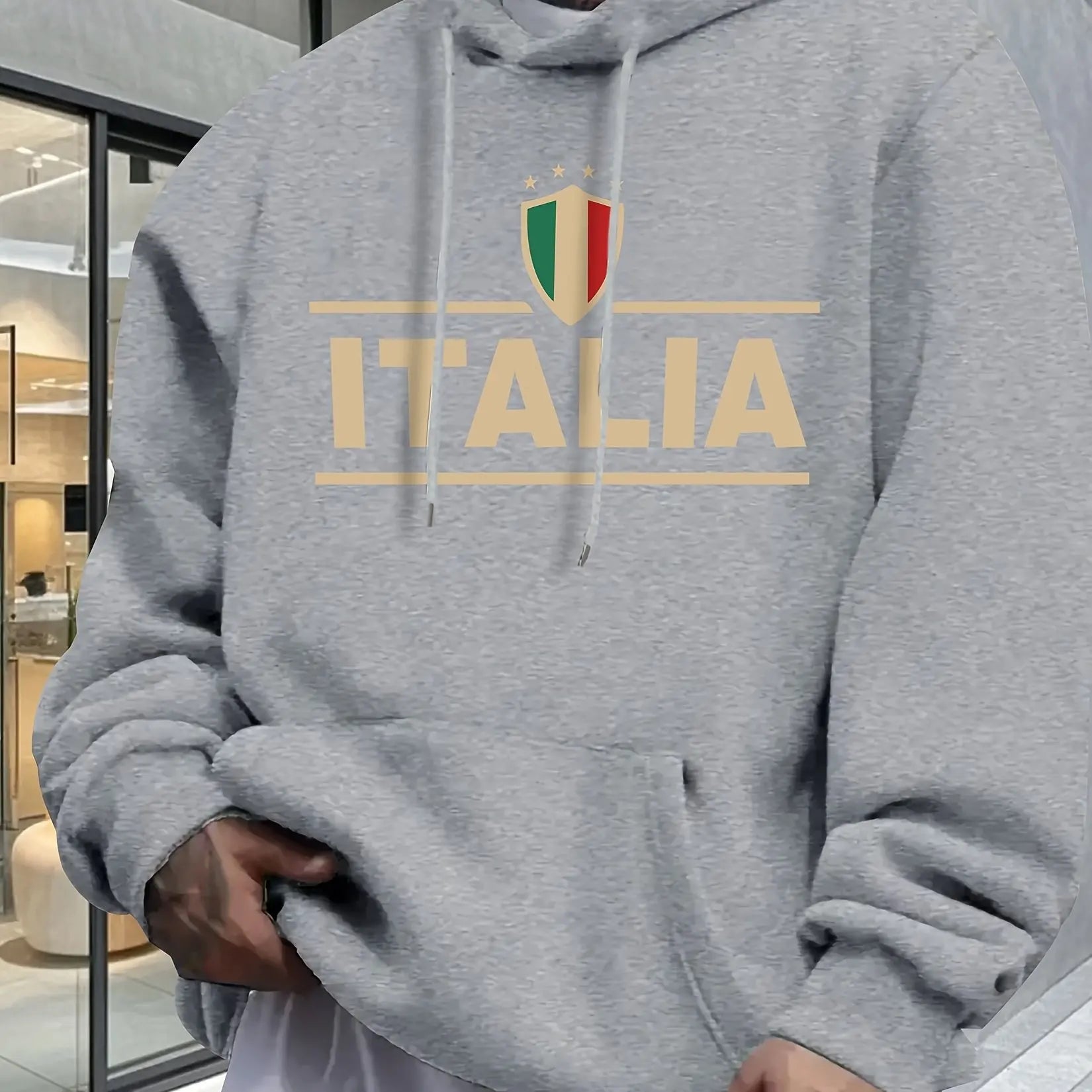 Sweat-shirt Homme Italie - Graphique Élégant et Confortable