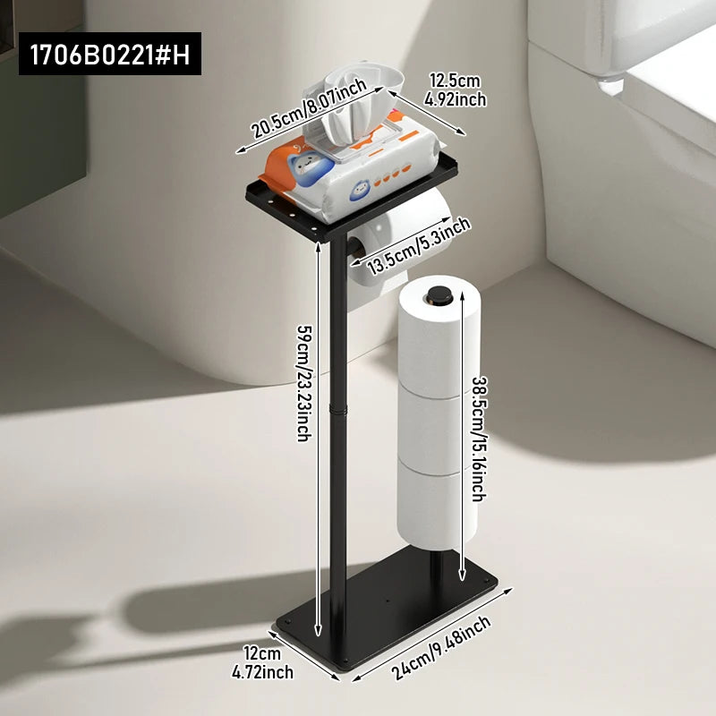 Porte-mouchoirs pratique avec rangement pour toilettes.