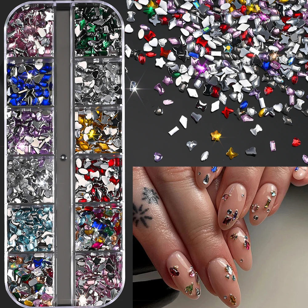 Charms Océan Doré 3D pour Nail Art
