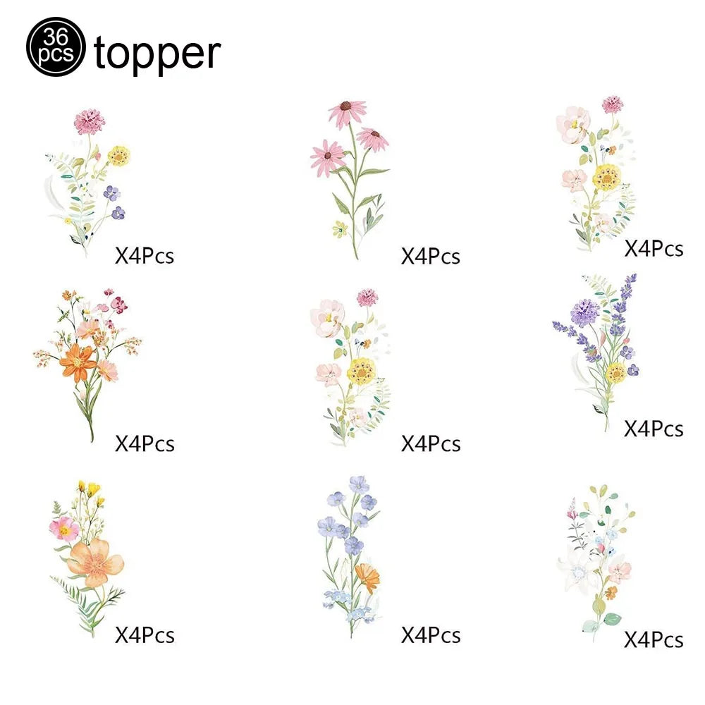 Assiettes Fleurs Joyeuses pour Anniversaire Fille