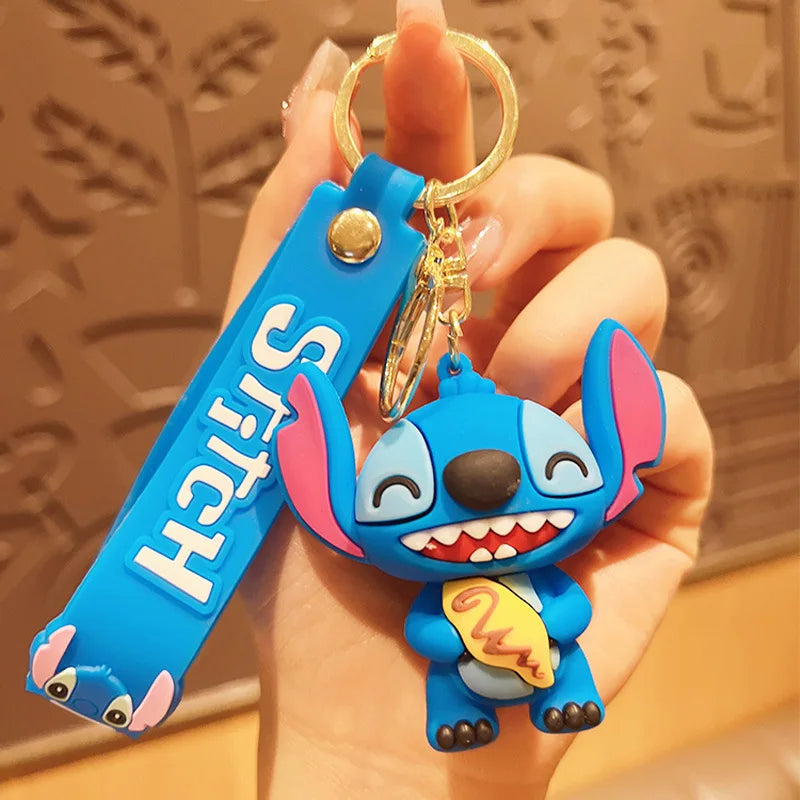 Disney Charm Keychains: Mickey, Minnie & Lilo Fun!