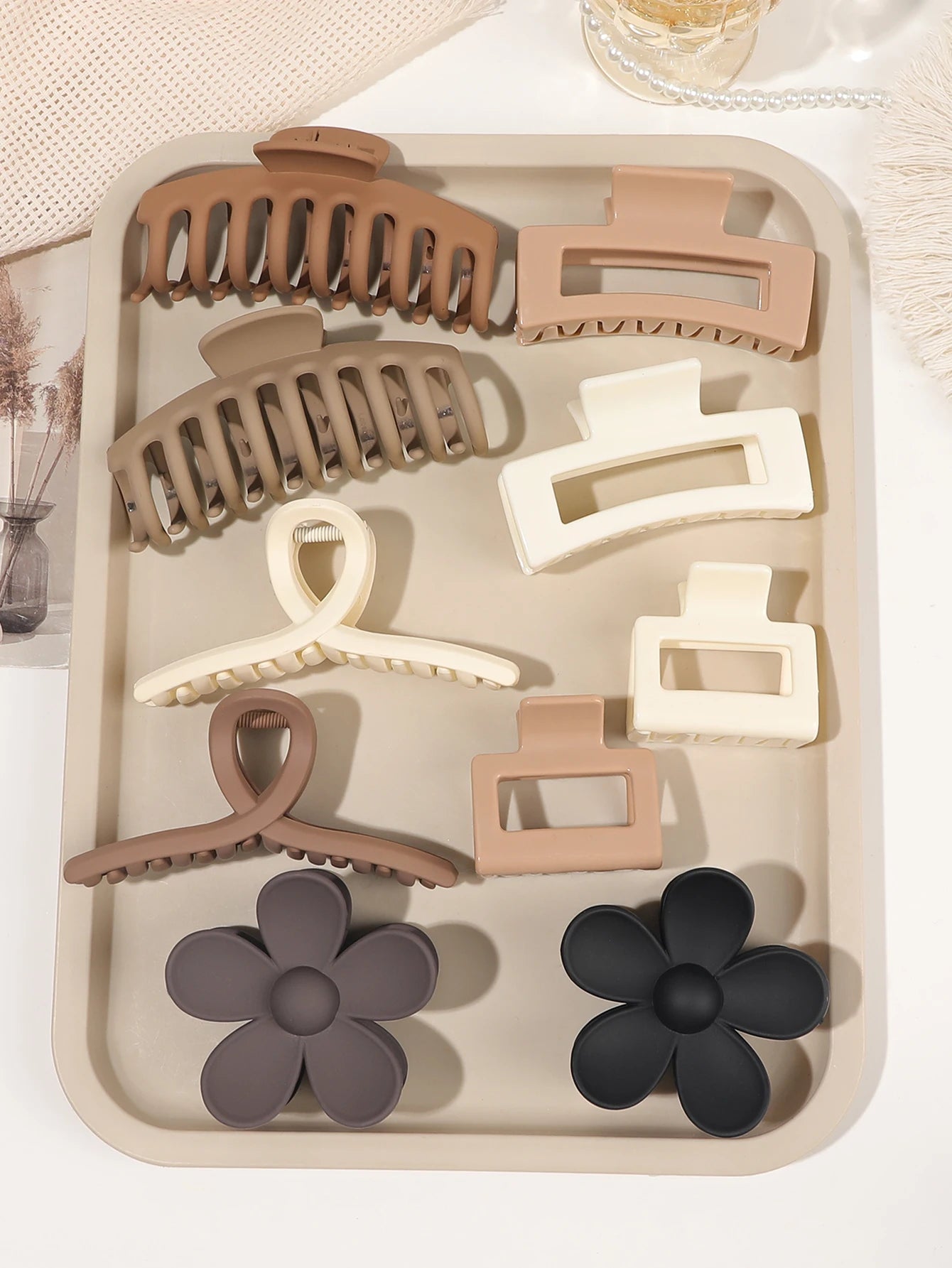 Griffes Élégantes - Pince à Cheveux Neutre