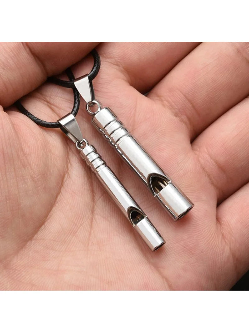 Titanium Survival Whistle Keychain - EDC Outdoor Tool