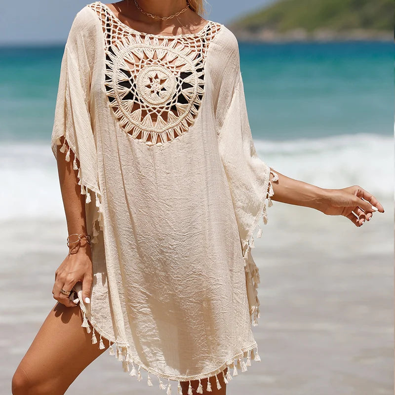 Chic Crochet Beachwear: Summer Bikini Cover-Up
