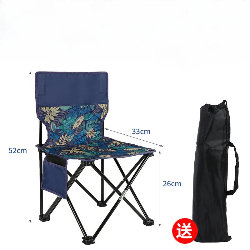 Chaise Pliante Outdoor+ Sac Rangement Ultra-Légère