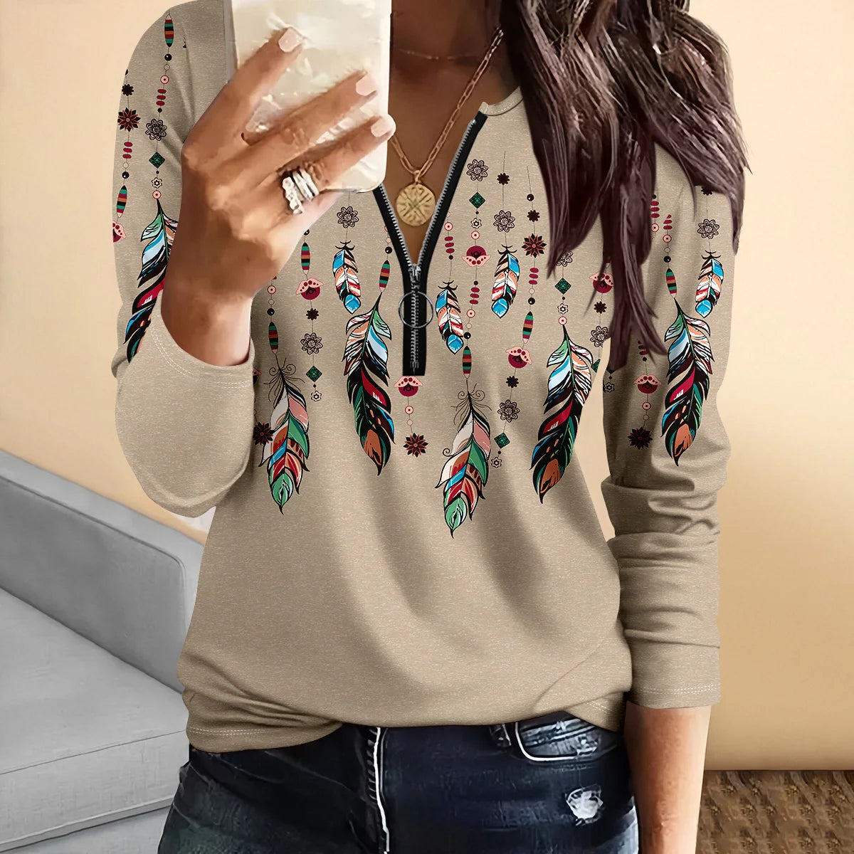 Chic Long-Sleeve Summer Tee for Women