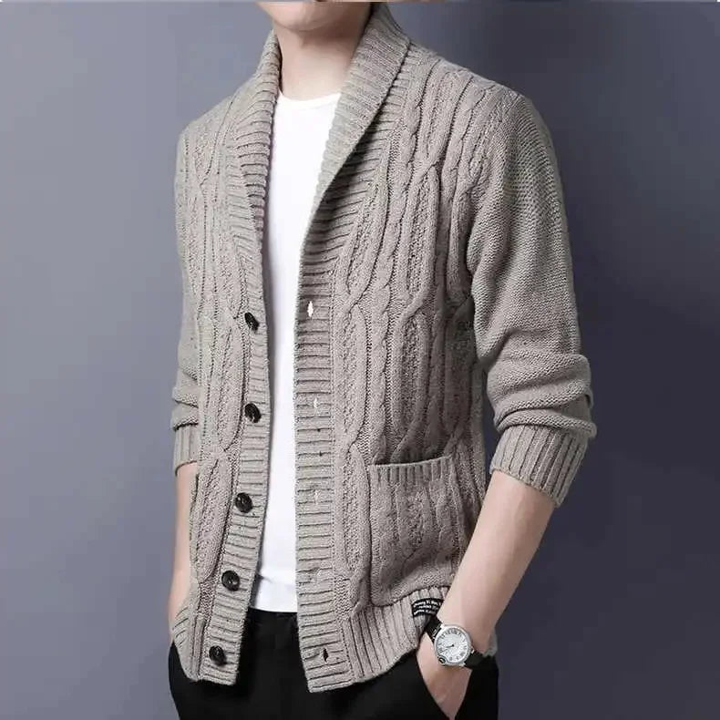 Cardigan V-Style Hiver Urbain