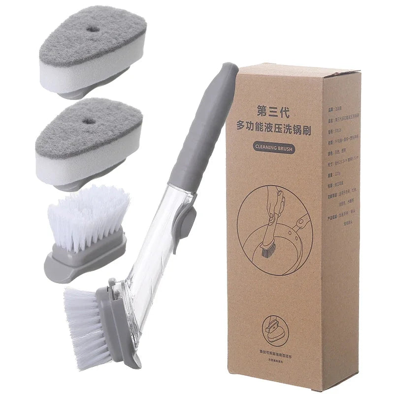 Brosse Cuisine 2 en 1 avec Distributeur Intégré