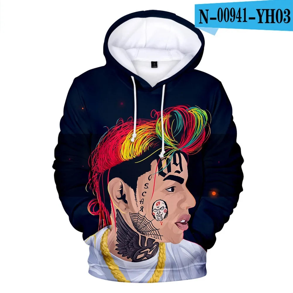 Hoodie 3D Tekashi69 Style Urbain