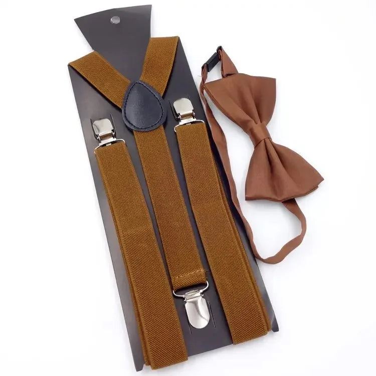 Chic Bowtie Suspenders for Stylish Men