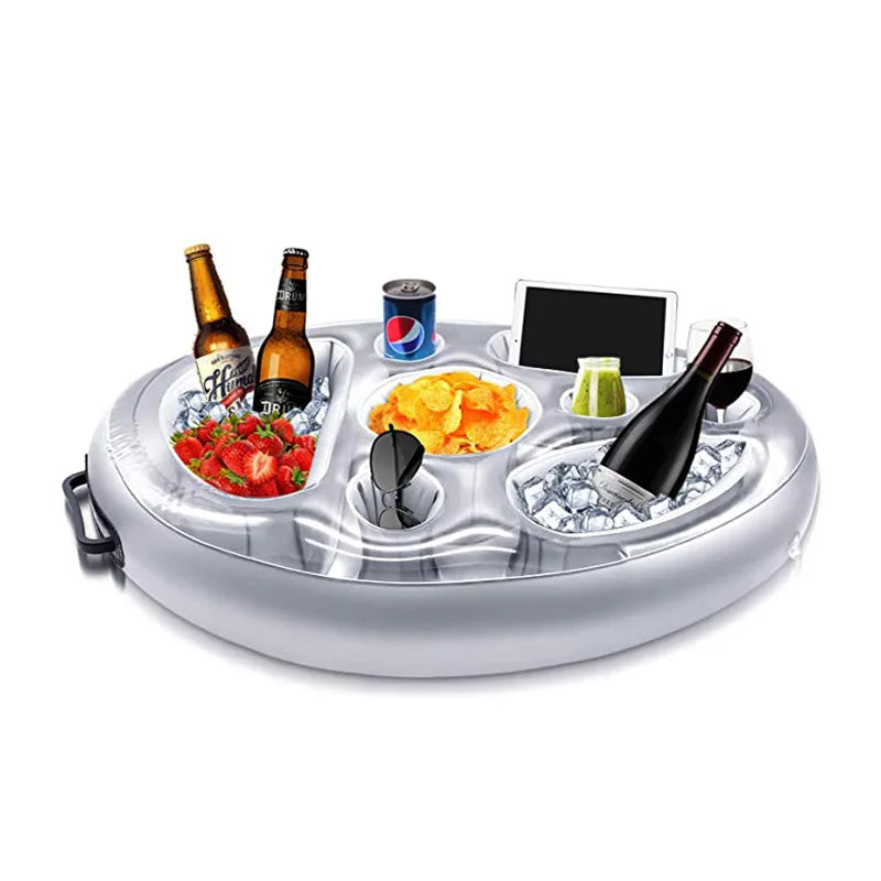 Summer Float & Sip: Inflatable Drink Tray