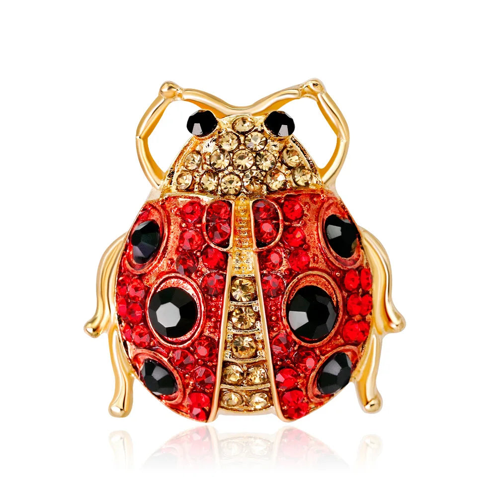 Broche Coccinelle Vintage Étoilée