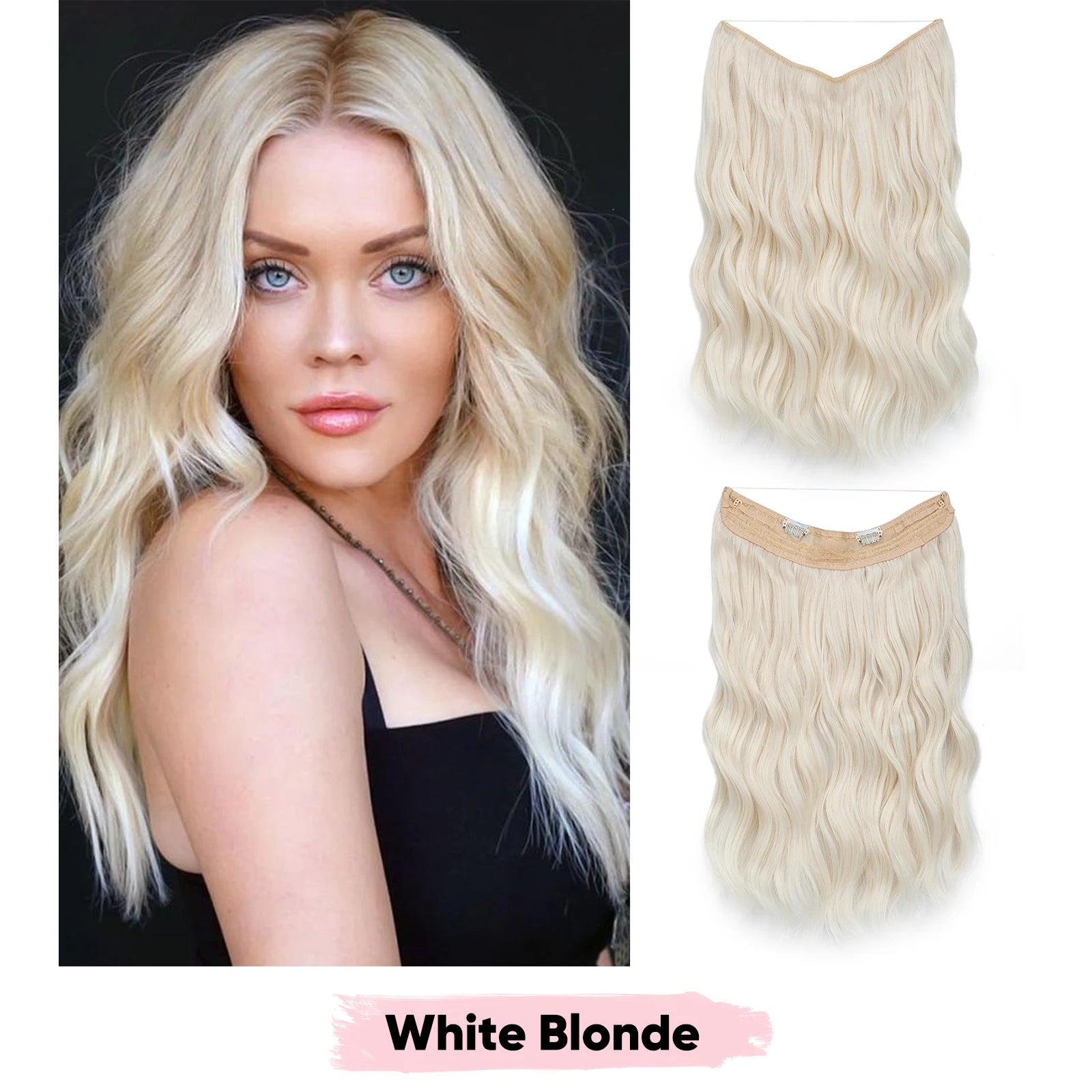 Extensions Clip-in SARLA - Ombre Blonde Naturelle
