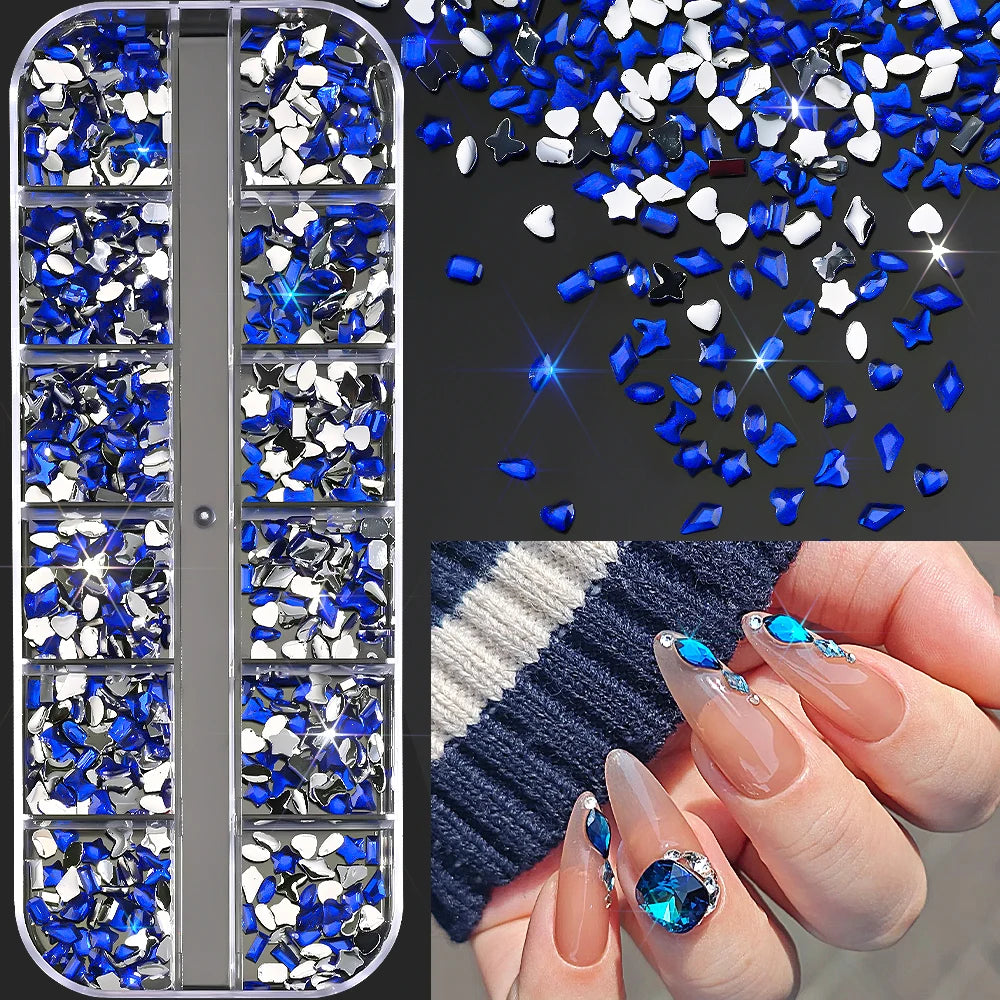 Charms Océan Doré 3D pour Nail Art