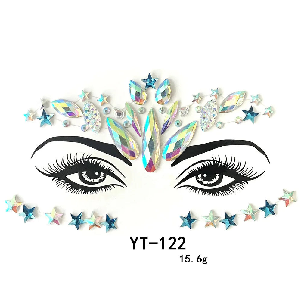 Tatouages 3D Glamour pour Visage - DJBS