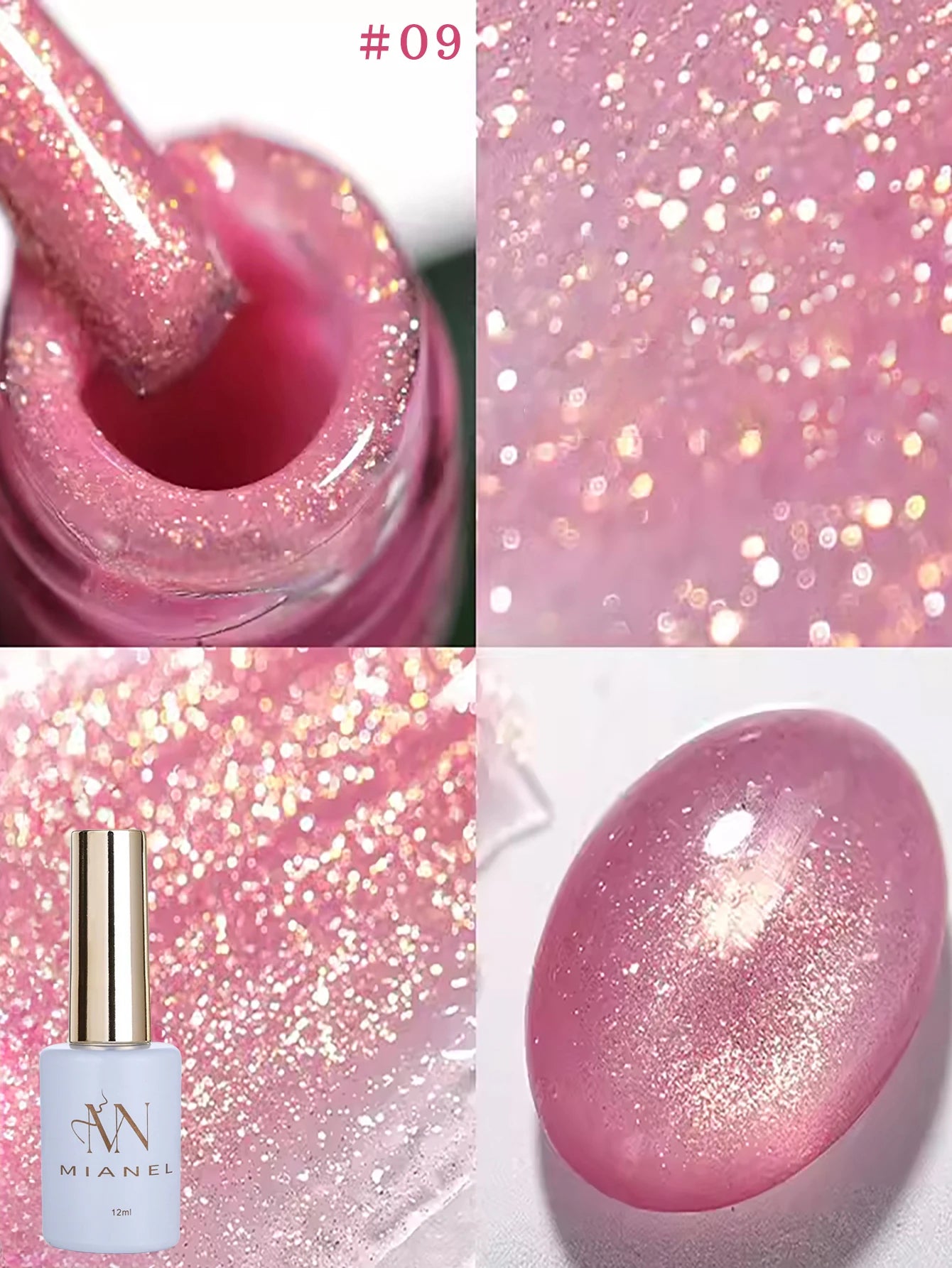 Gel Vernis Éclat Oolong 12 ml - MISS SHAKAN