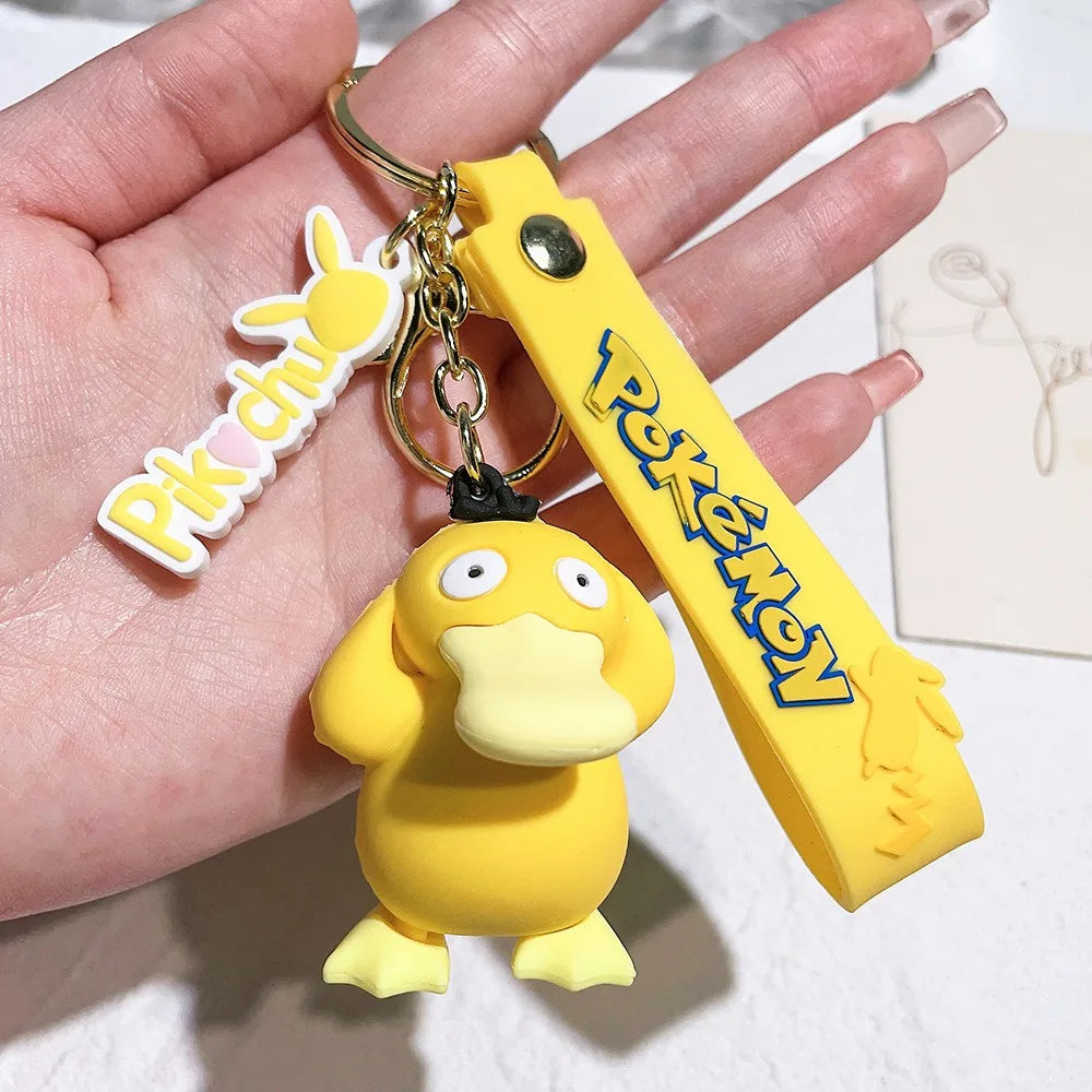 Pikachu Charm Keychain: Cute Anime Car Accessory