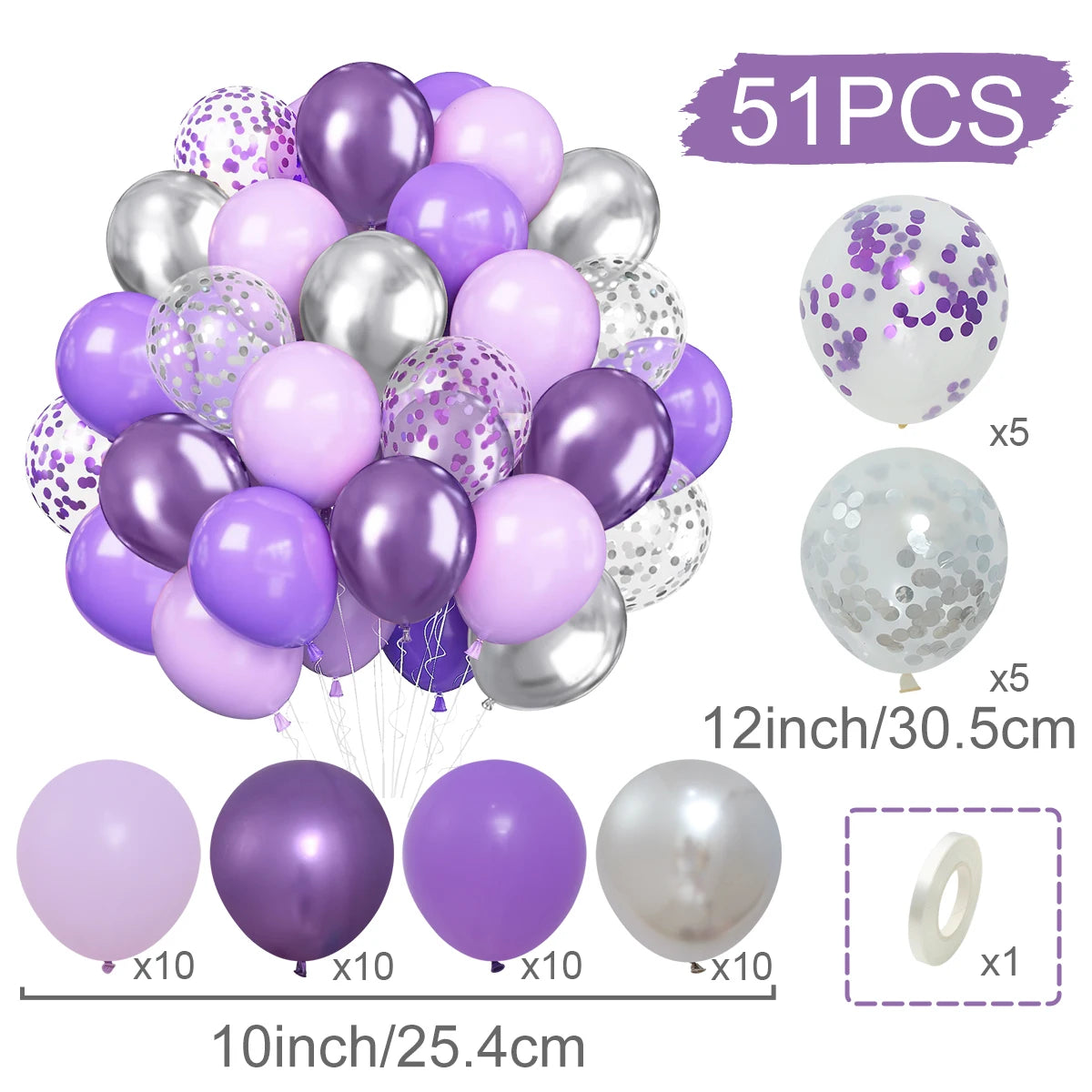 Ballons dorés festifs en latex perlé