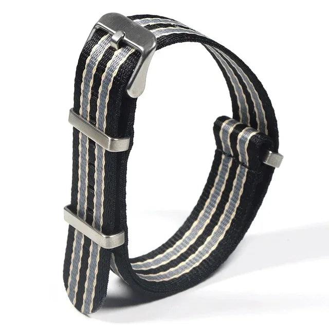 Bracelet Nylon 20/22mm Unisexe - Remplacement Chic