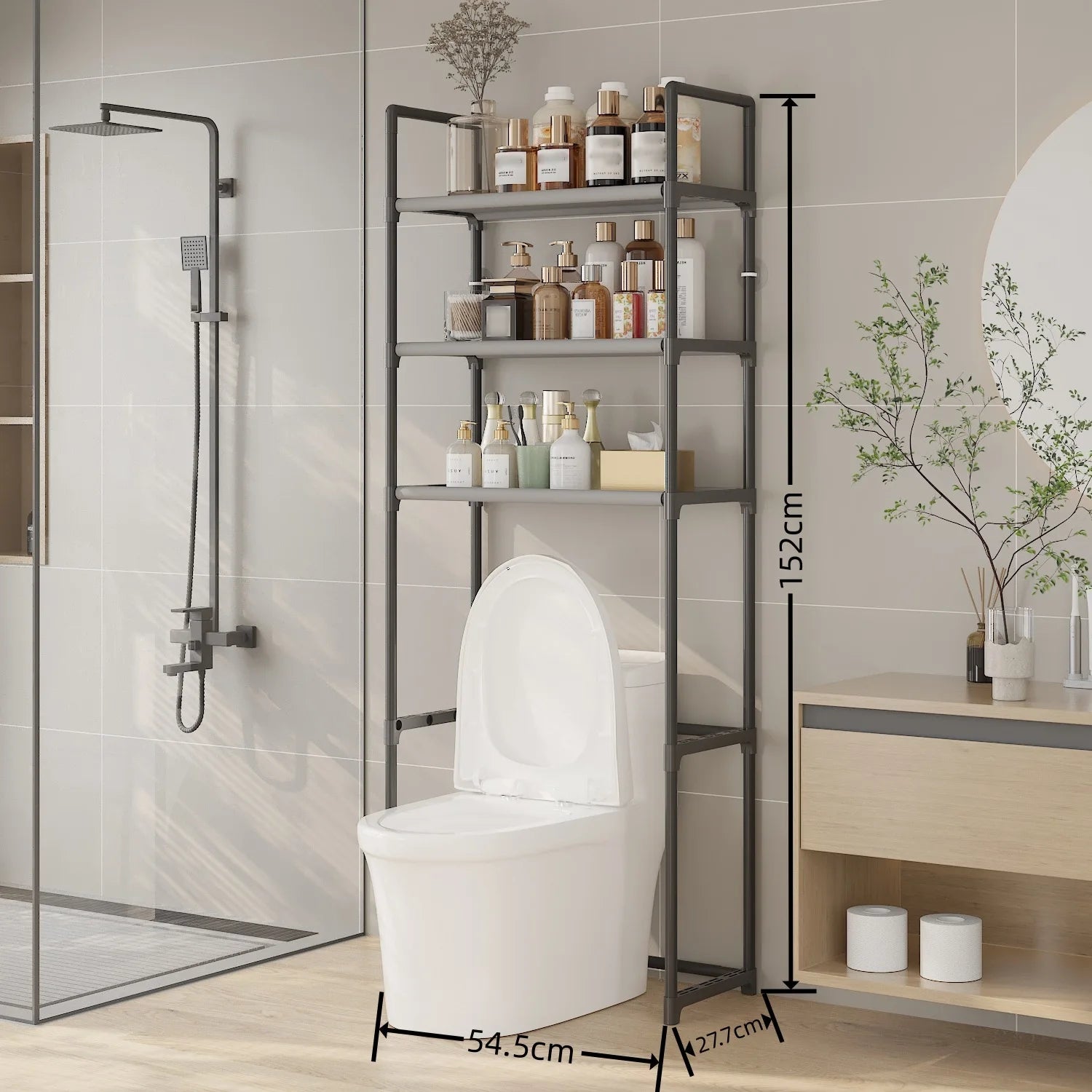 Soutien Bain Plastique Étanche Sans Perçage