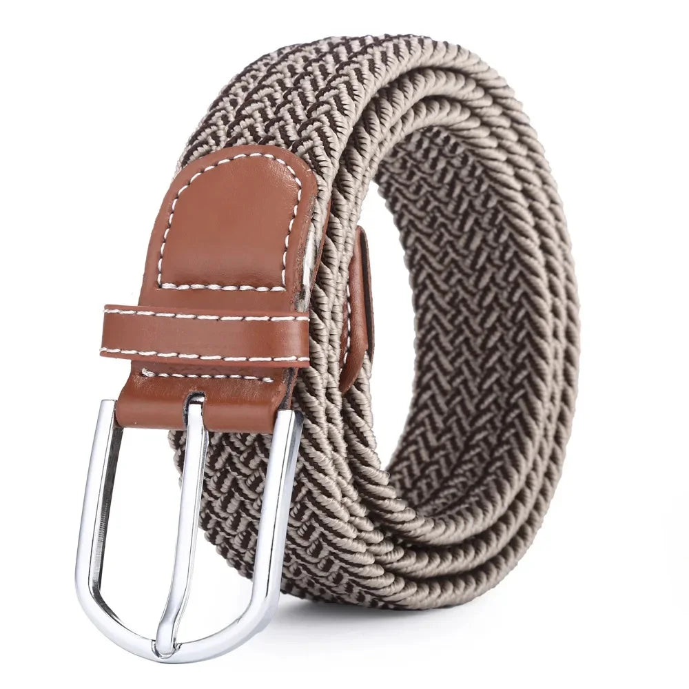 Ceinture Élastique Tressée Unisexe Confort Style