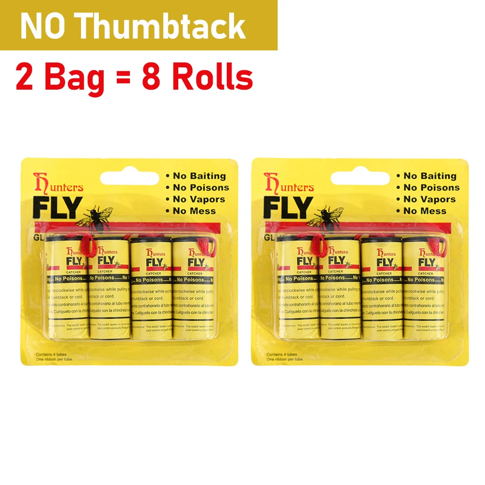 StickyFly Paper: Double-Sided Insect Trap Rolls