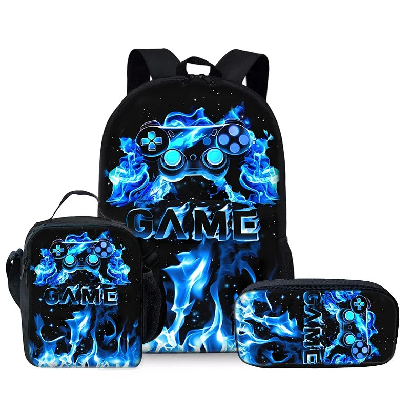 Sac à dos 3D Flamme Brûlante VINKA