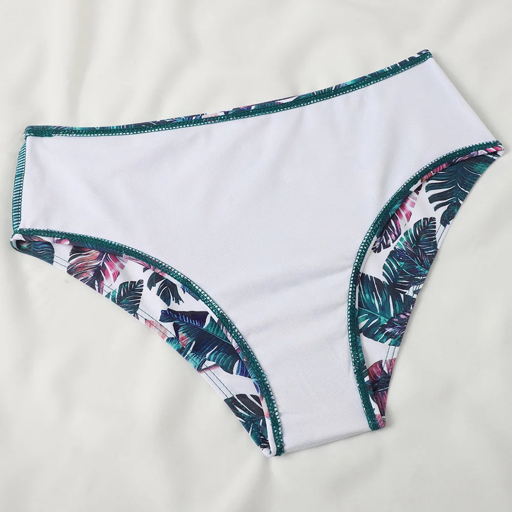 Floral Leopard Bikini Set - Summer Beach Vibes