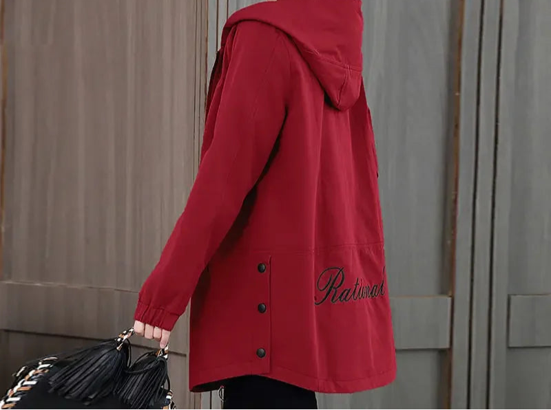 Manteau Capuche Femme WTEMPO - Élégance Mi-Longue