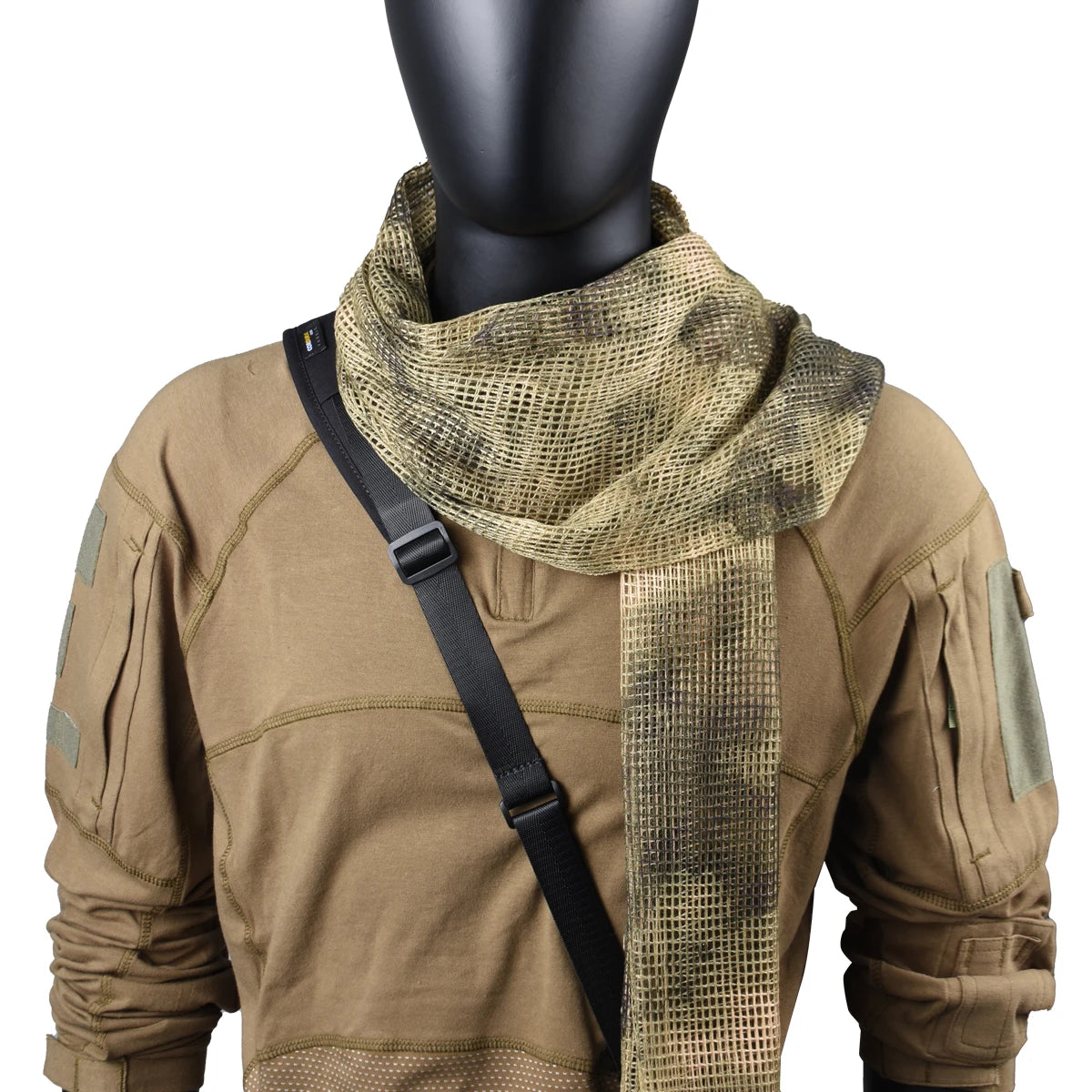 Écharpe Tactique Camouflage Maille Respirante Polyvalente