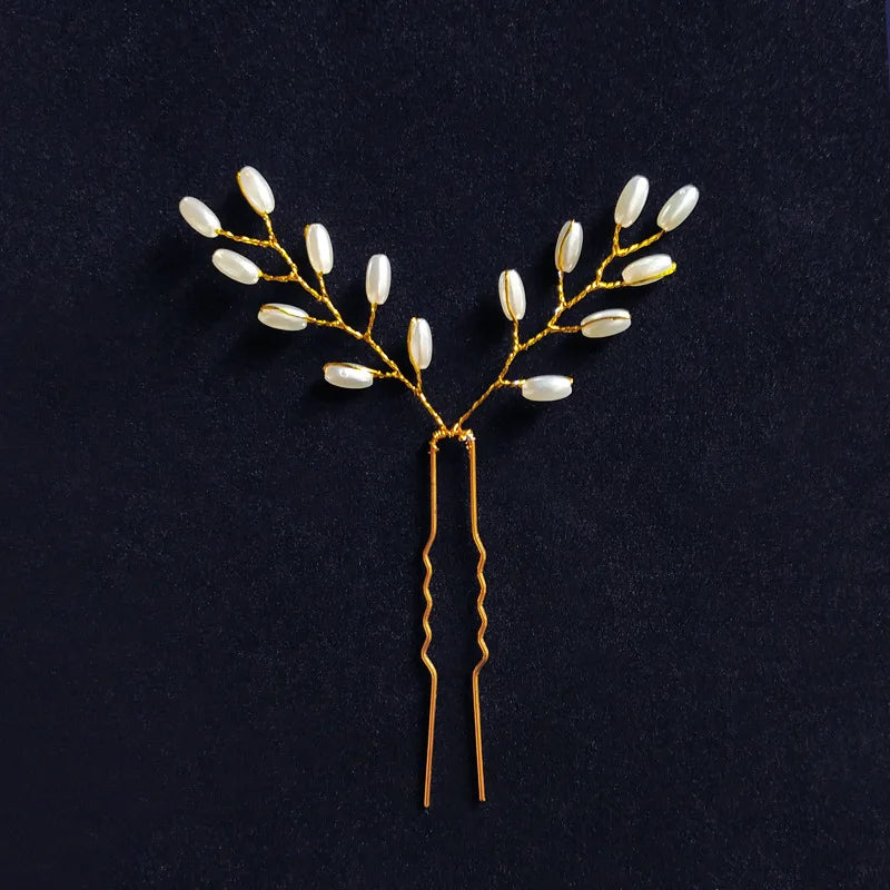 Éclat de Mariée : Épingles à Cheveux Chic