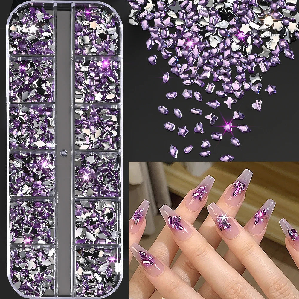 Charms Océan Doré 3D pour Nail Art