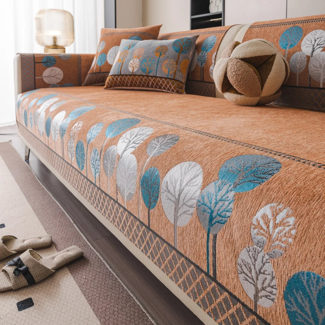 Housse Boho Lune - Protection Antidérapante Canapé