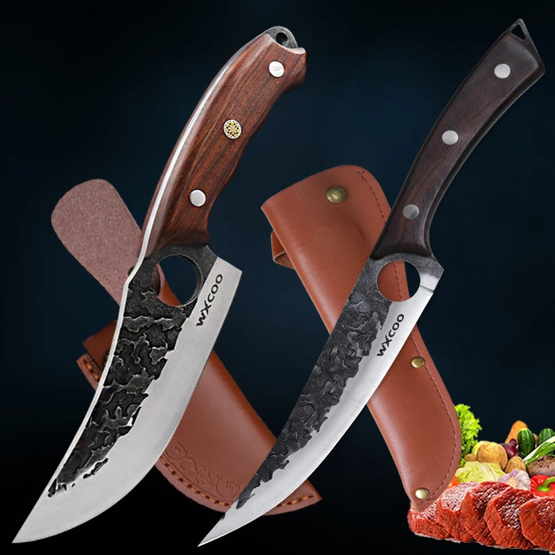 Couteau Chef Pro en Acier Inox & Manche Bois