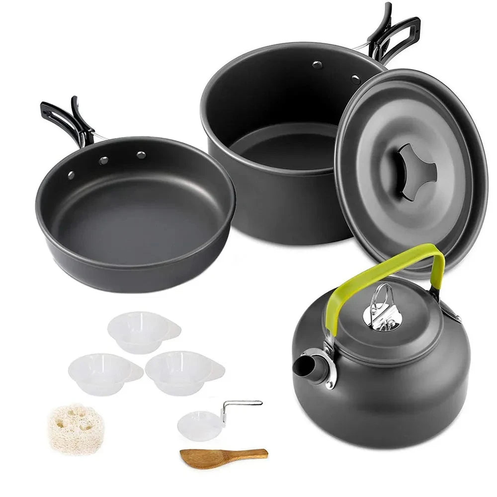 Cuisine Nomade: Kit Compact en Aluminium pour 2-3