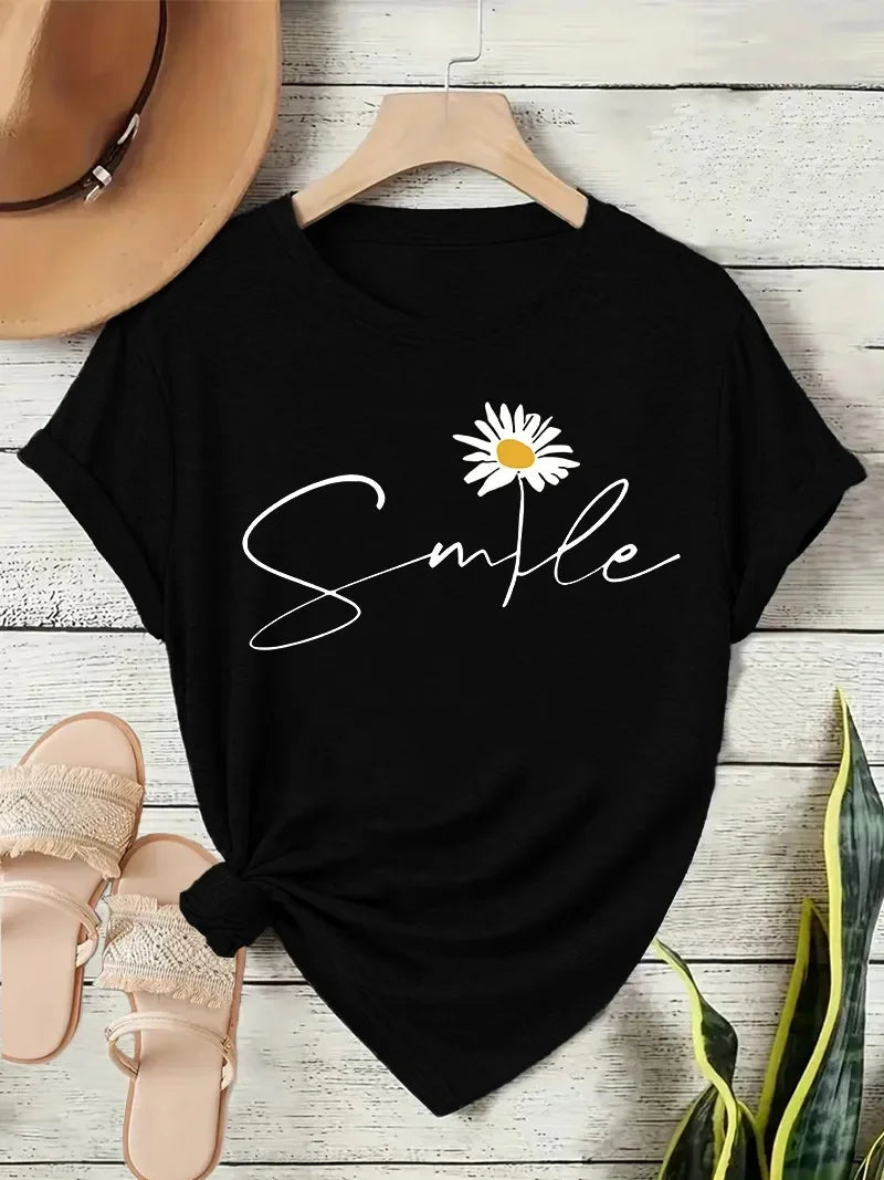 T-Shirt Floral Chic Femme - Confort Estival
