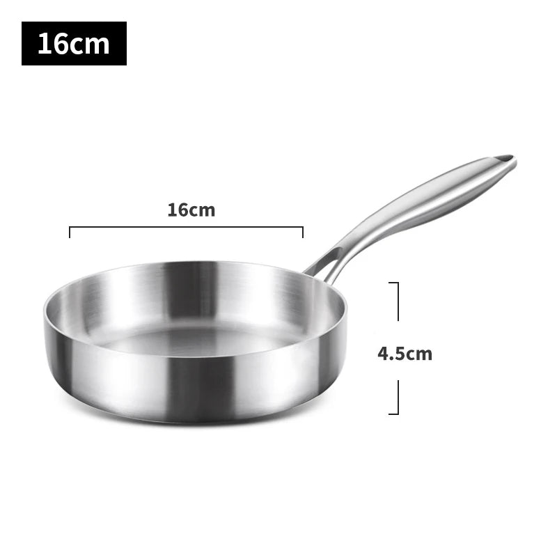 Poêle inox 316, 20cm - Cuisine durable et efficace