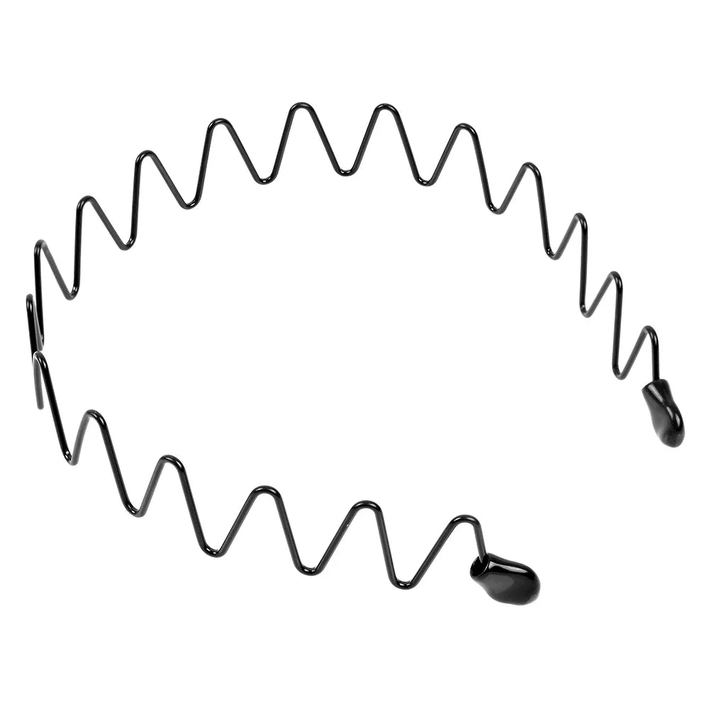 Wave Metal Headband - Unisex Sport Hair Accessory