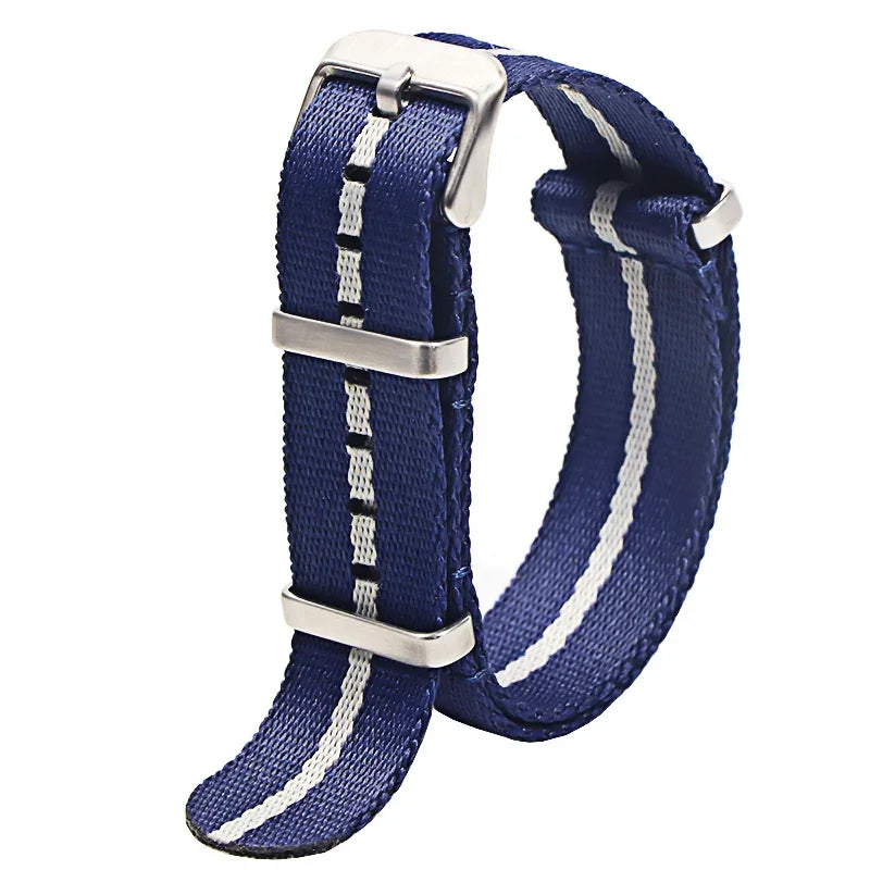 Bracelet Nylon 20/22mm Unisexe - Remplacement Chic