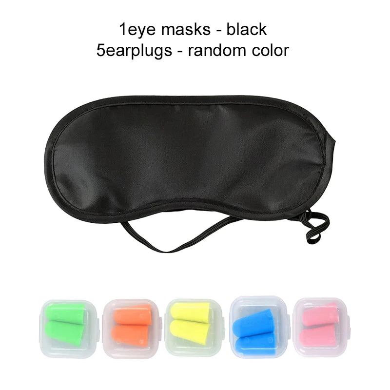 SleepEase: Eye Mask & Earplugs Set for Restful Nights