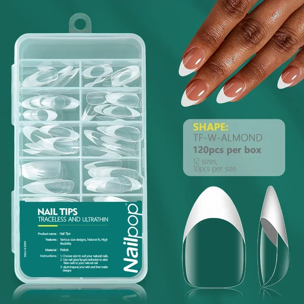 Ongles Bicolores Nailpop - 120 pièces