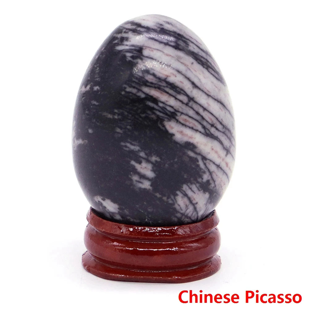 Oeuf Énergétique en Pierre Naturelle