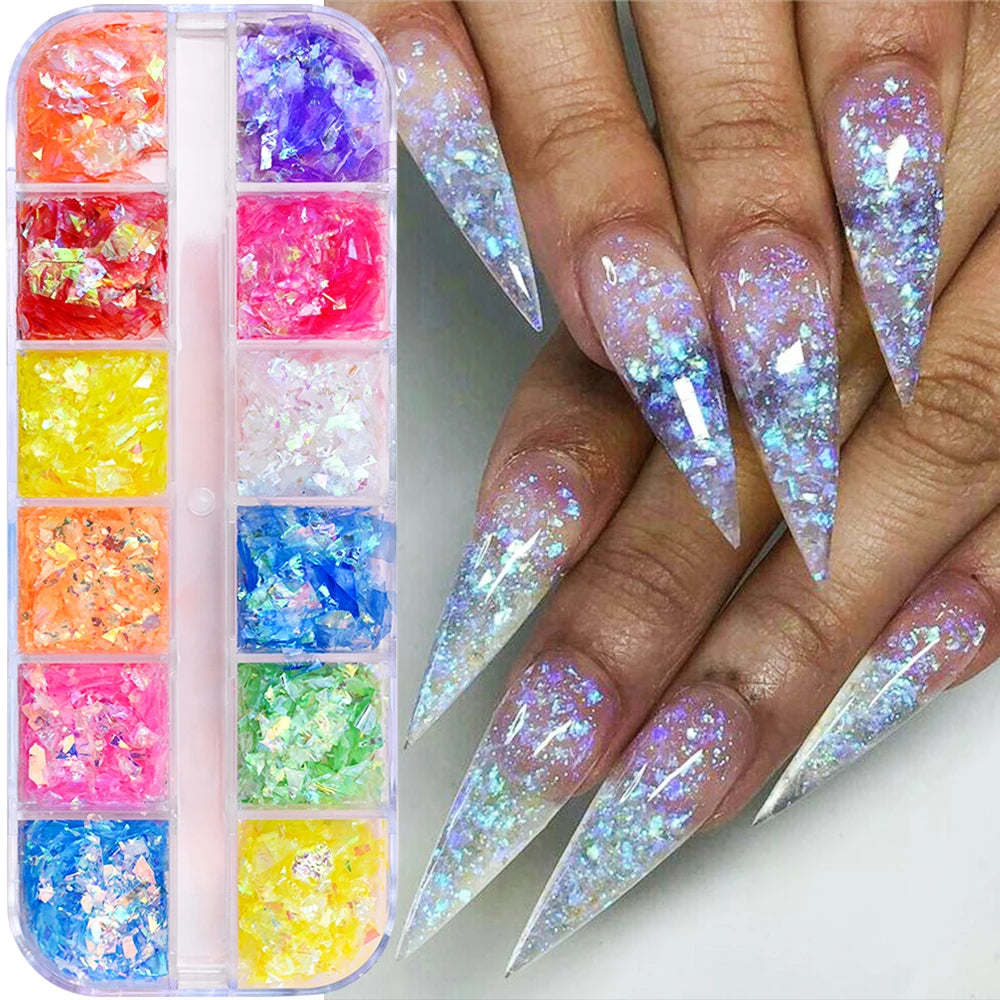 Charms Océan Doré 3D pour Nail Art