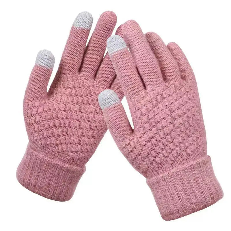 Gants d'hiver tactiles en laine pour hommes et femmes