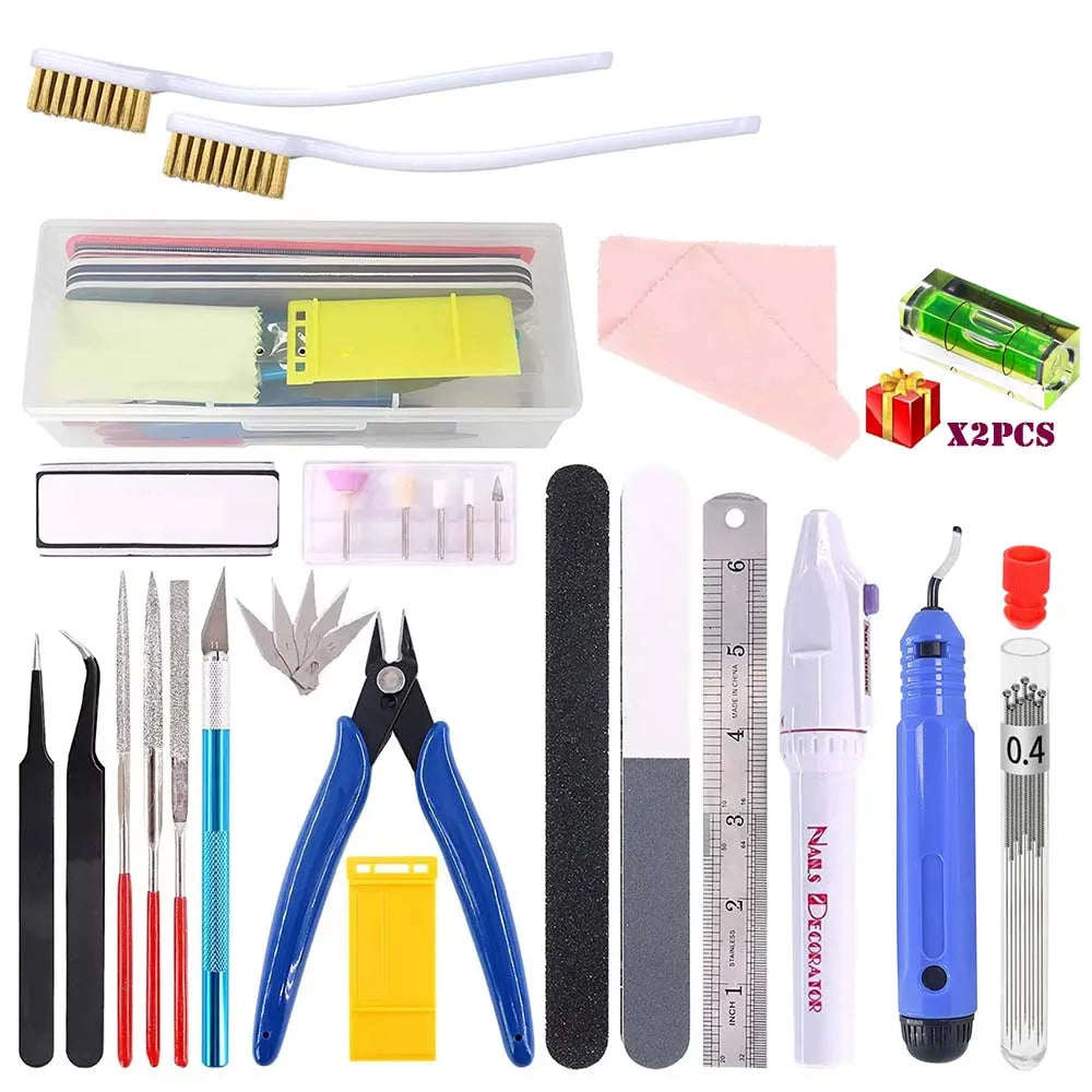 Kit d'Outils 3D : Ébavurage et Nettoyage Complet