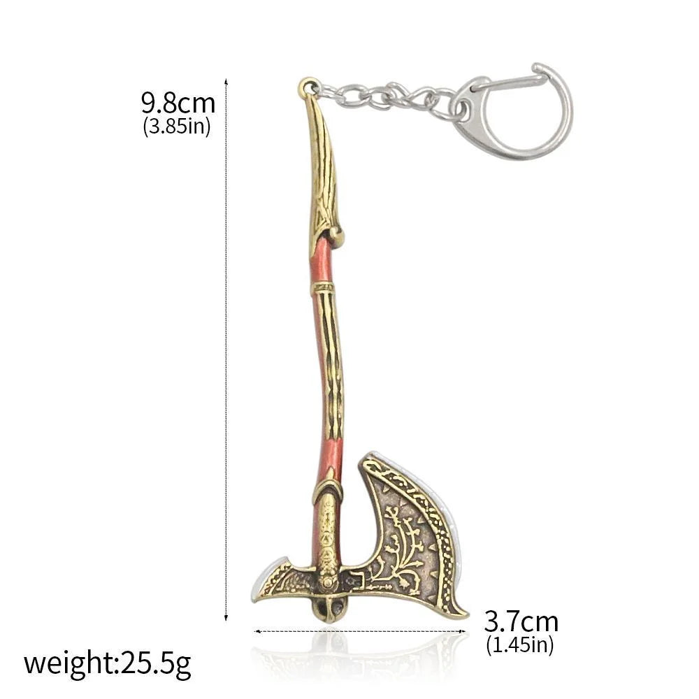 Porte-clés Kratos : Lame du Chaos en métal élégant